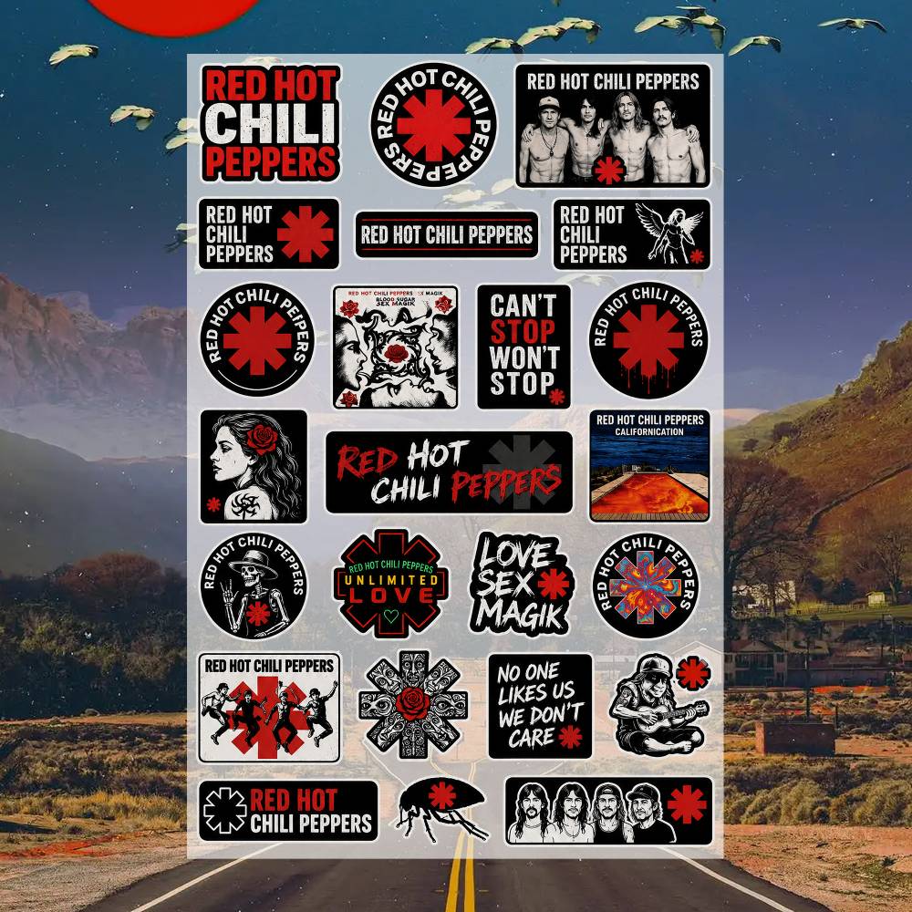 Laptop Accessories Wallpaper - Adesivo Moto Red Hot Chili Peppers