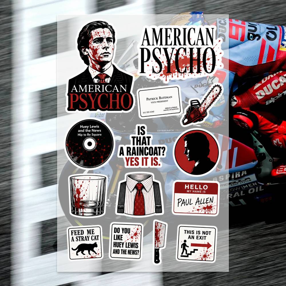 Laptop Accessories Wallpaper - Adesivi A-merican P-sycho per Moto, Auto,