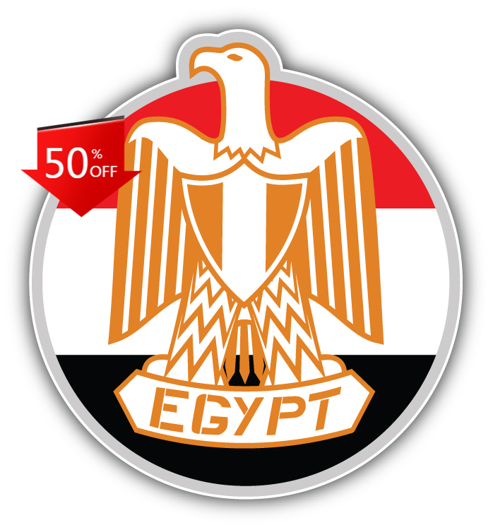 Laptop Accessories Egypt - Emblema dell'Egitto, Adesivo in Vinile Impermeabile