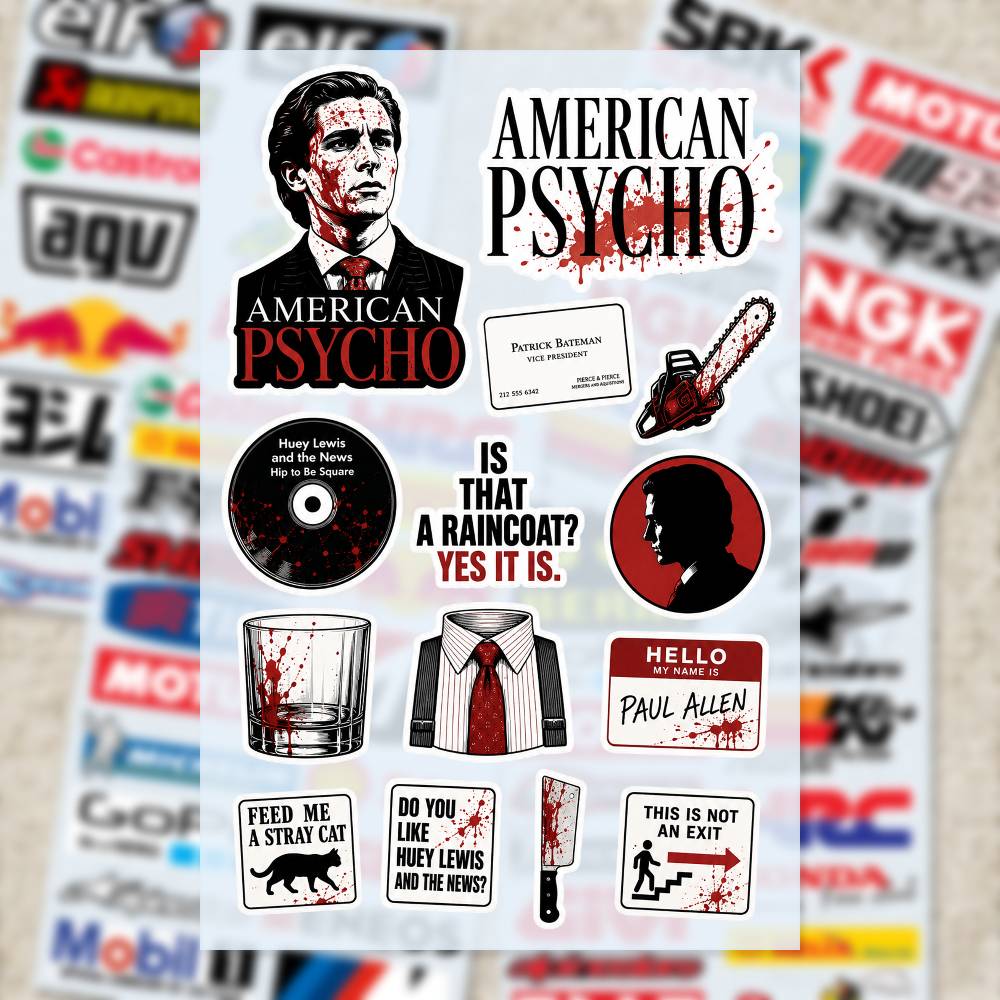 Adesivi A-merican P-sycho per  - Laptop Accessories Wallpaper recensione e prezzo