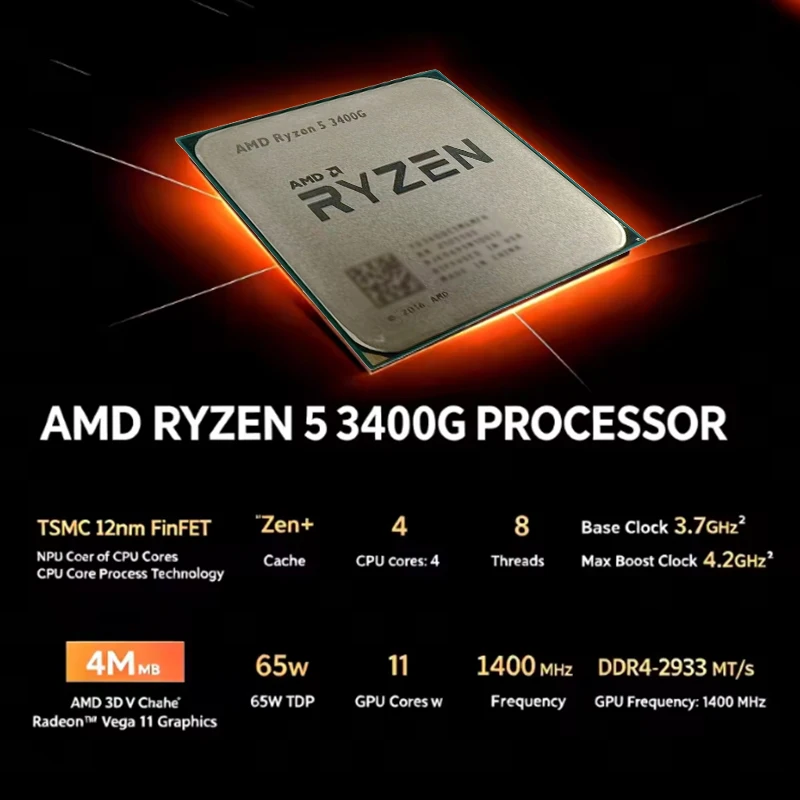 AMD Ryzen 5 3400G AM4 CPU Desk - Amd Cpu Ryzen 5 recensione e prezzo