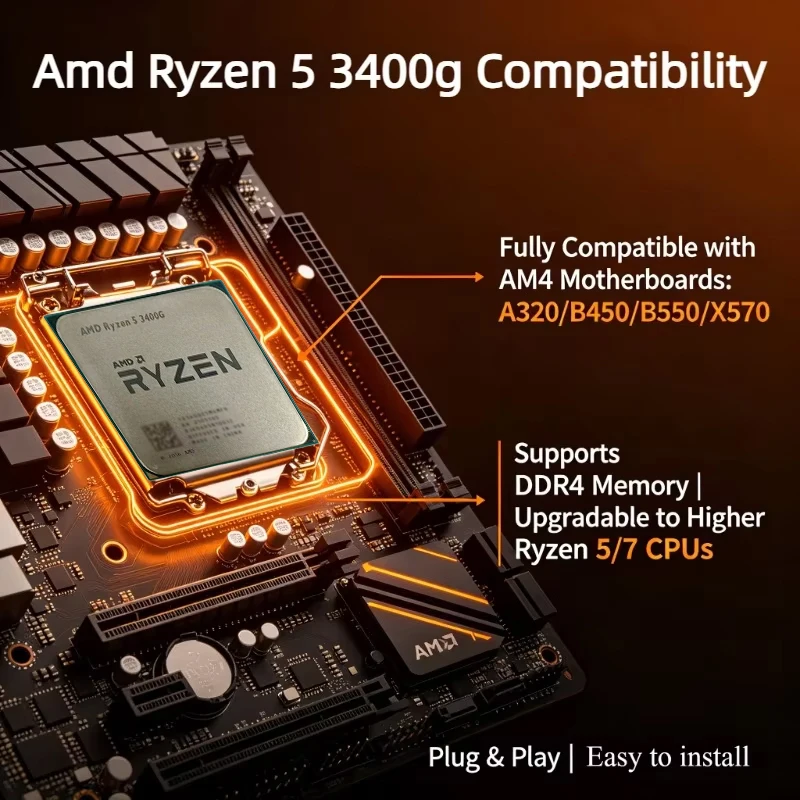 AMD Ryzen 5 3400G AM4 CPU Desk - Amd Cpu Ryzen 5 recensione e prezzo